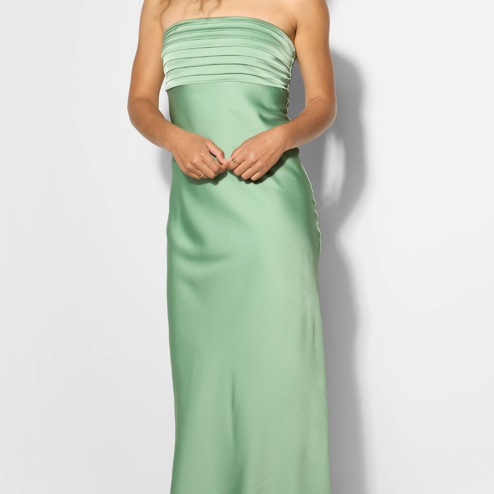 Wild Fable Strapless Mint Green Dress